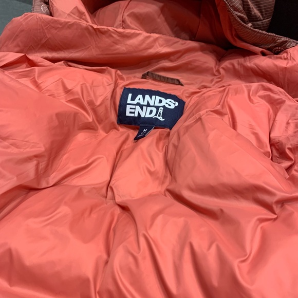 Lands End "Women's Wide Channel Down Jacket" Color: Soft Mojave Rose, Size M - Picture 8 of 8